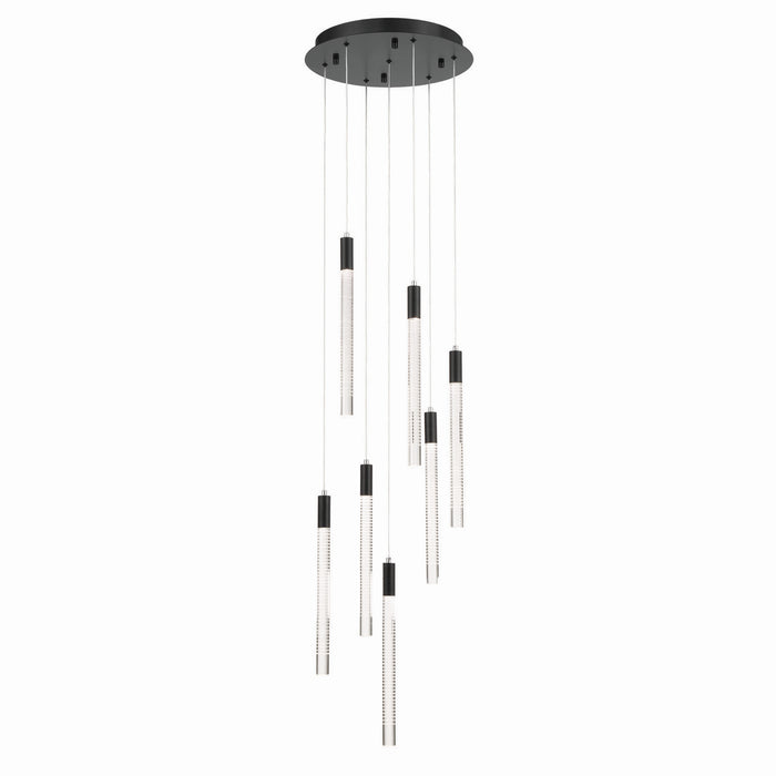 Artcraft - AC12147BK - LED Chandelier - Celine - Black