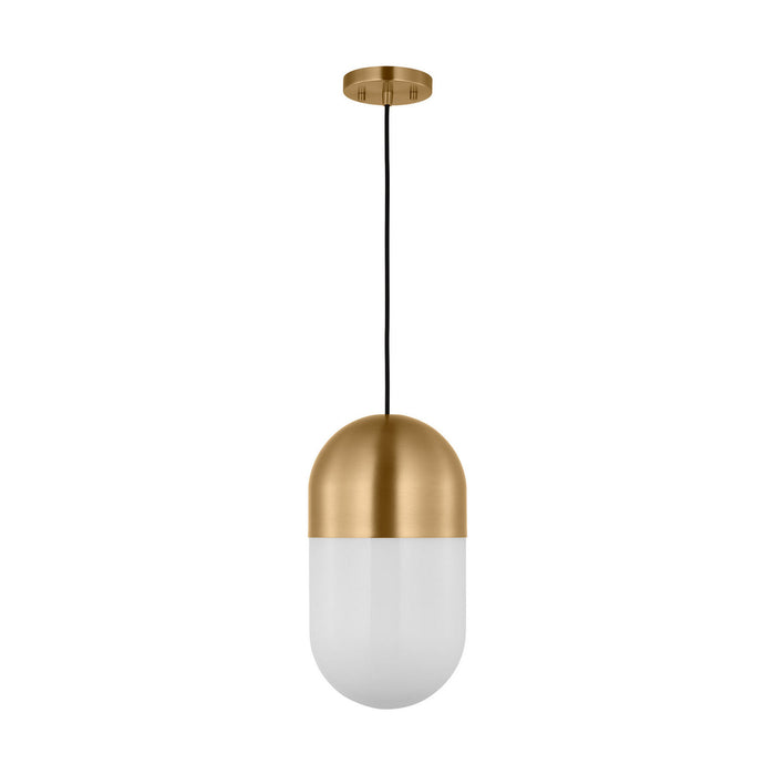 Visual Comfort Studio - DJP1141SB - One Light Pendant - Foster - Satin Brass