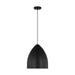 Visual Comfort Studio - DJP1151MBK - One Light Pendant - Huron - Midnight Black