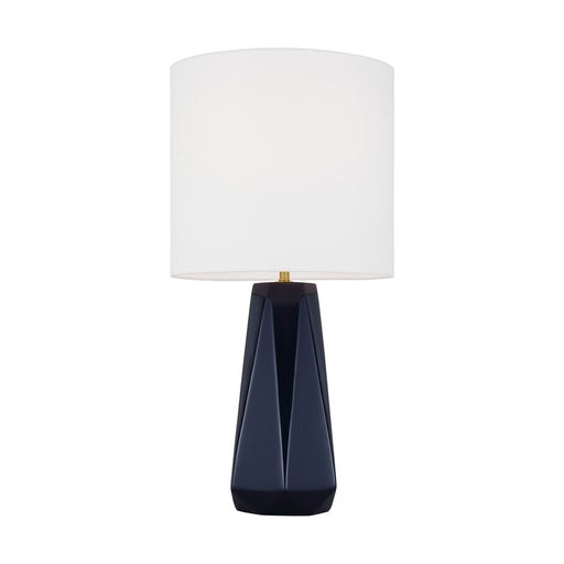 Moresby One Light Table Lamp Gloss Navy