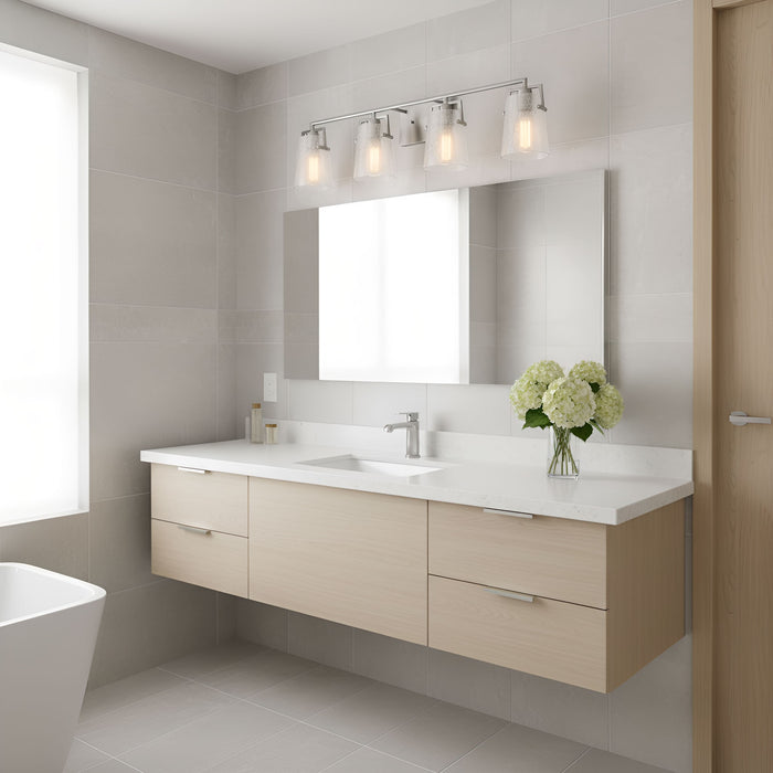 Visual Comfort Studio - DJV1034BSCKG - Four Light Vanity - Crofton - Brushed Nickel