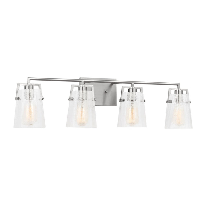 Visual Comfort Studio - DJV1034BSCKG - Four Light Vanity - Crofton - Brushed Nickel