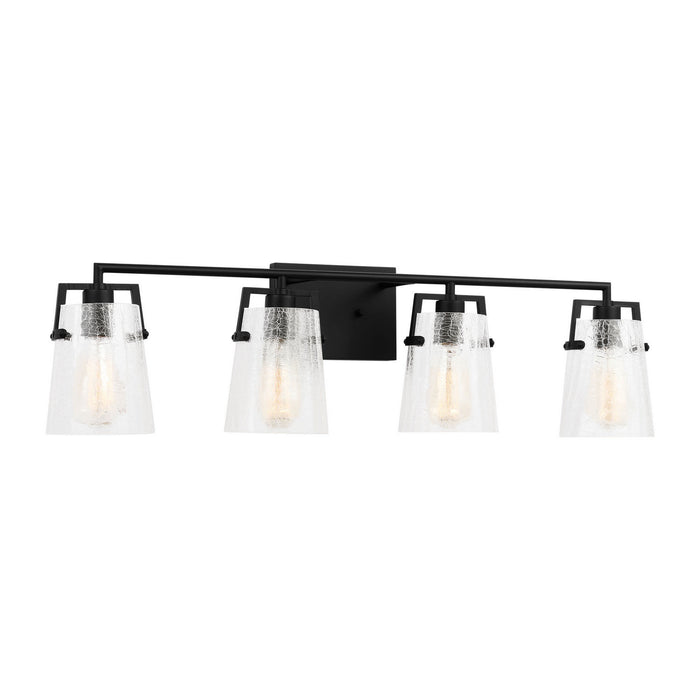 Visual Comfort Studio - DJV1034MBKCKG - Four Light Vanity - Crofton - Midnight Black