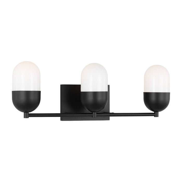 Visual Comfort Studio - DJV1093MBK - Three Light Vanity - Foster - Midnight Black