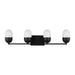 Visual Comfort Studio - DJV1094MBK - Four Light Vanity - Foster - Midnight Black