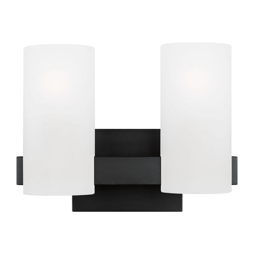 Visual Comfort Studio - DJV1102MBK - Two Light Vanity - Rhode - Midnight Black