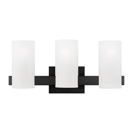 Visual Comfort Studio - DJV1103MBK - Three Light Vanity - Rhode - Midnight Black