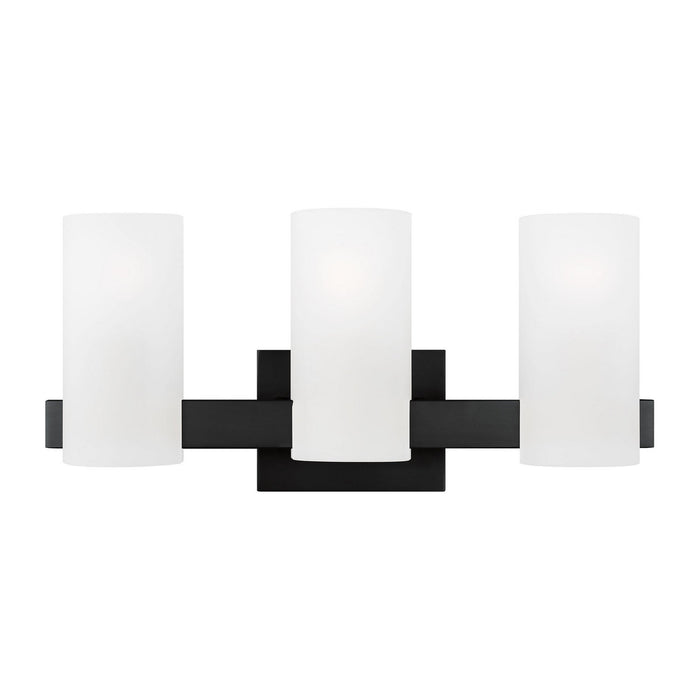Visual Comfort Studio - DJV1103MBK - Three Light Vanity - Rhode - Midnight Black