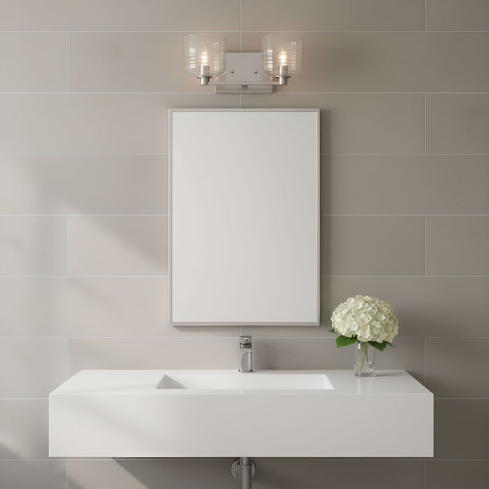 Visual Comfort Studio - DJV1112BS - Two Light Vanity - Lochdale - Brushed Nickel