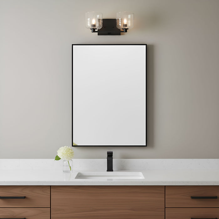 Visual Comfort Studio - DJV1112MBK - Two Light Vanity - Lochdale - Midnight Black