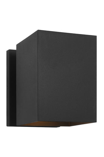 Pohl One Light Wall Lantern Textured Black