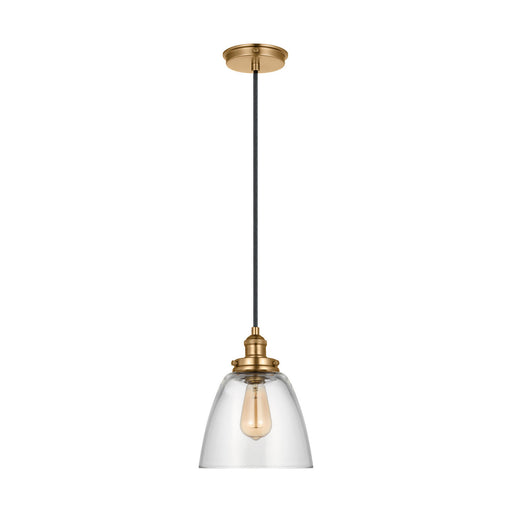 Baskin One Light Pendant Satin Brass