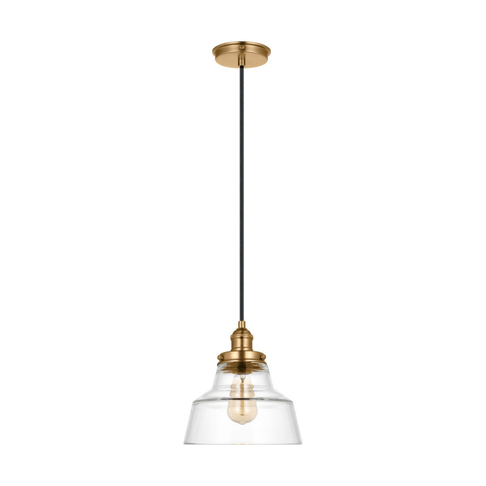 Visual Comfort Studio - P1348SB - One Light Pendant - Baskin - Satin Brass
