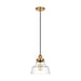 Visual Comfort Studio - P1348SB - One Light Pendant - Baskin - Satin Brass