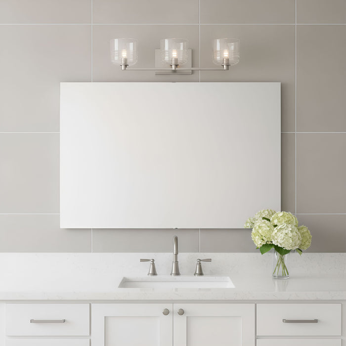 Visual Comfort Studio - DJV1113BS - Three Light Vanity - Lochdale - Brushed Nickel
