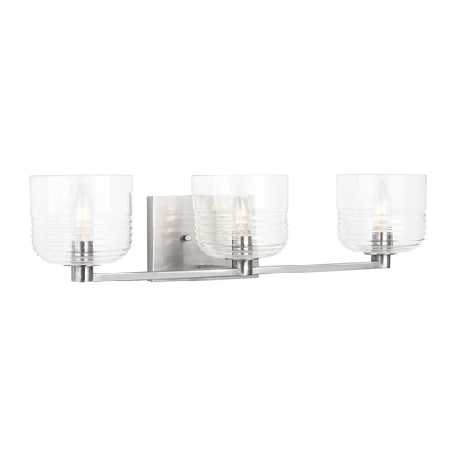 Visual Comfort Studio - DJV1113BS - Three Light Vanity - Lochdale - Brushed Nickel