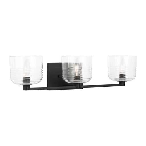 Visual Comfort Studio - DJV1113MBK - Three Light Vanity - Lochdale - Midnight Black