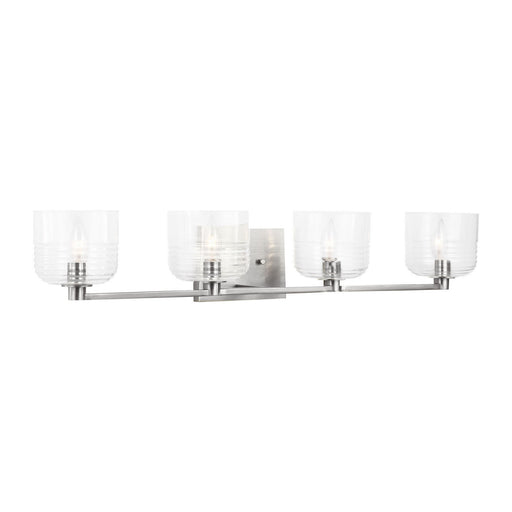 Visual Comfort Studio - DJV1114BS - Four Light Vanity - Lochdale - Brushed Nickel
