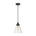 Visual Comfort Studio - P1347MBK - One Light Pendant - Baskin - Midnight Black
