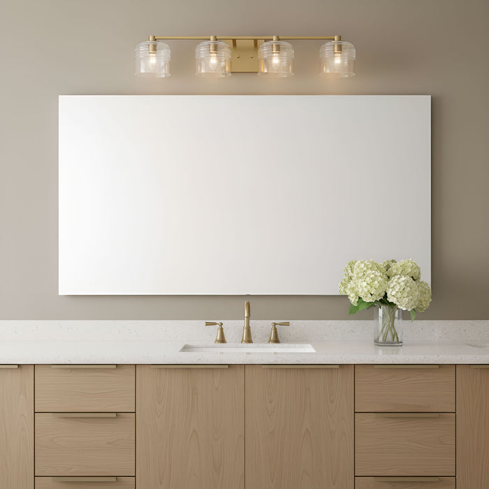 Visual Comfort Studio - DJV1114SB - Four Light Vanity - Lochdale - Satin Brass