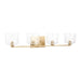 Visual Comfort Studio - DJV1114SB - Four Light Vanity - Lochdale - Satin Brass