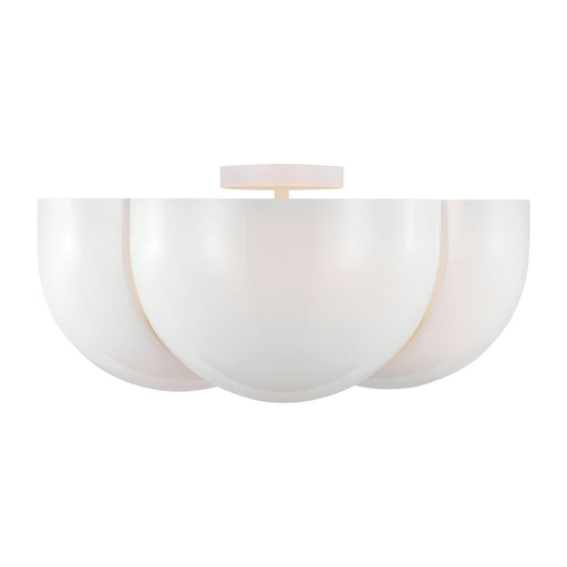 Cheverny Four Light Semi-Flush Mount Matte White