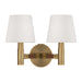 Visual Comfort Studio - LW1152TWB - Two Light Wall Sconce - Grayson - Time Worn Brass