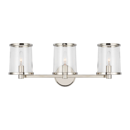 Reynolds Three Light Vanity Polished Nickel
