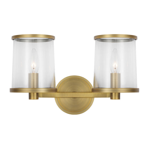 Reynolds Two Light Vanity Time Worn Brass