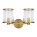 Visual Comfort Studio - LV1082TWB - Two Light Vanity - Reynolds - Time Worn Brass