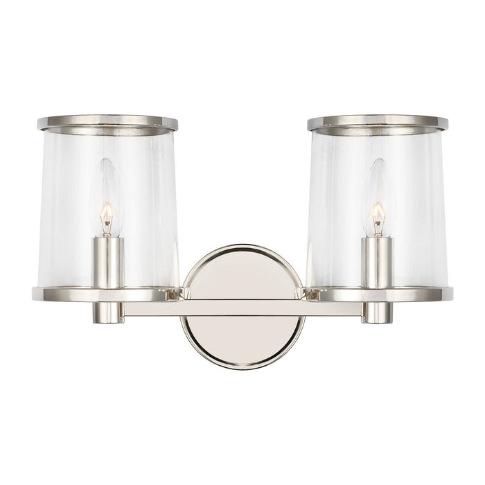 Visual Comfort Studio - LV1082PN - Two Light Vanity - Reynolds - Polished Nickel