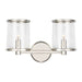 Visual Comfort Studio - LV1082PN - Two Light Vanity - Reynolds - Polished Nickel