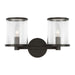 Visual Comfort Studio - LV1082AI - Two Light Vanity - Reynolds - Aged Iron