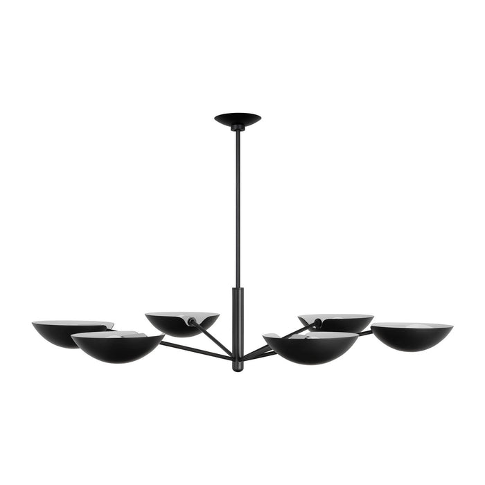 Visual Comfort Studio - EC1306AI - Six Light Chandelier - Nevel - Aged Iron