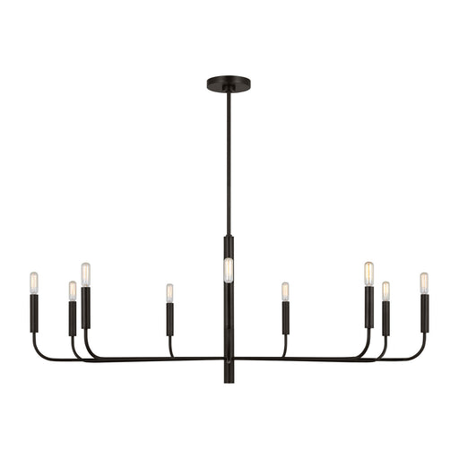 Visual Comfort Studio - EC1319AI - Nine Light Chandelier - Brianna - Aged Iron
