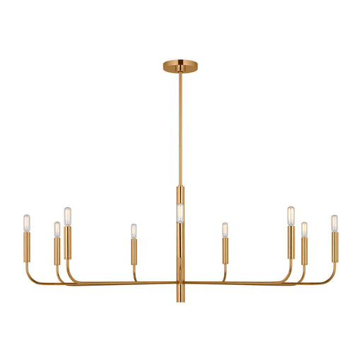 Visual Comfort Studio - EC1319BBS - Nine Light Chandelier - Brianna - Burnished Brass