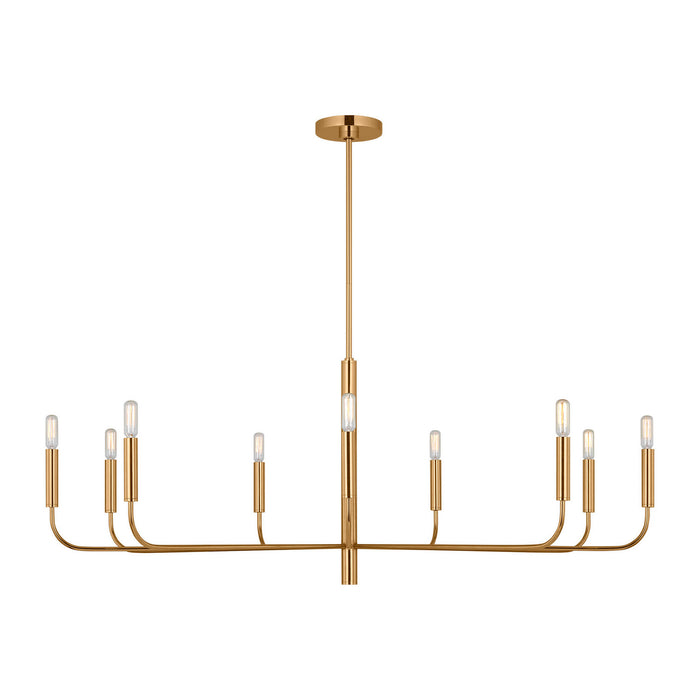 Visual Comfort Studio - EC1319BBS - Nine Light Chandelier - Brianna - Burnished Brass