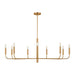 Visual Comfort Studio - EC1319BBS - Nine Light Chandelier - Brianna - Burnished Brass