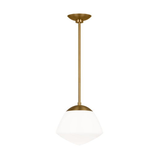 Milne One Light Pendant Burnished Brass