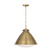 Visual Comfort Studio - LP1121TWB - One Light Pendant - Hayward - Time Worn Brass