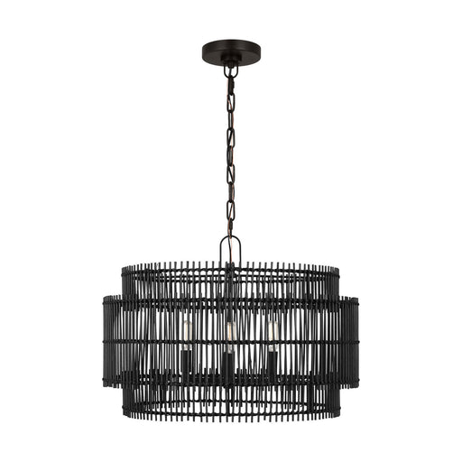 Visual Comfort Studio - EP1394AI - Four Light Pendant - Elio - Aged Iron