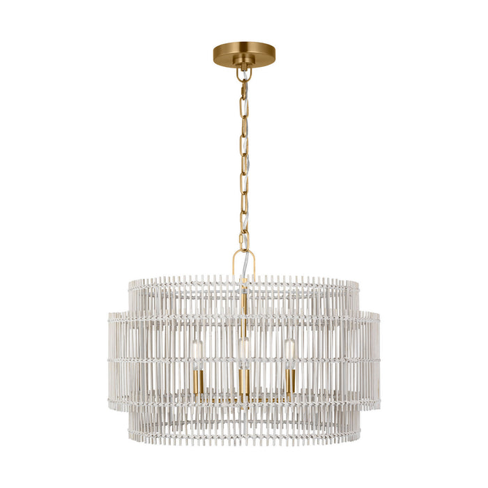 Visual Comfort Studio - EP1394BBS - Four Light Pendant - Elio - Burnished Brass