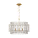 Visual Comfort Studio - EP1394BBS - Four Light Pendant - Elio - Burnished Brass