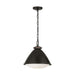 Visual Comfort Studio - LP1111AI - One Light Pendant - Hayward - Aged Iron