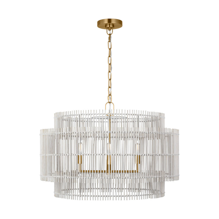 Visual Comfort Studio - EP1404BBS - Four Light Pendant - Elio - Burnished Brass