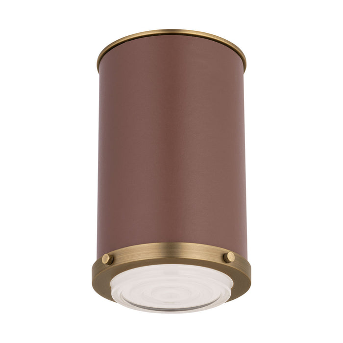 Visual Comfort Studio - LF1081TWB - One Light Flush Mount - Marlowe - Time Worn Brass