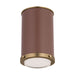 Visual Comfort Studio - LF1081TWB - One Light Flush Mount - Marlowe - Time Worn Brass