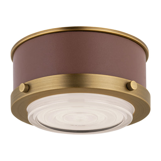 Marlowe LED Flush Mount Time Worn Brass