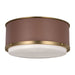 Visual Comfort Studio - LF1062TWB - Two Light Flush Mount - Marlowe - Time Worn Brass