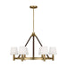 Visual Comfort Studio - LC1246TWB - Six Light Chandelier - Grayson - Time Worn Brass